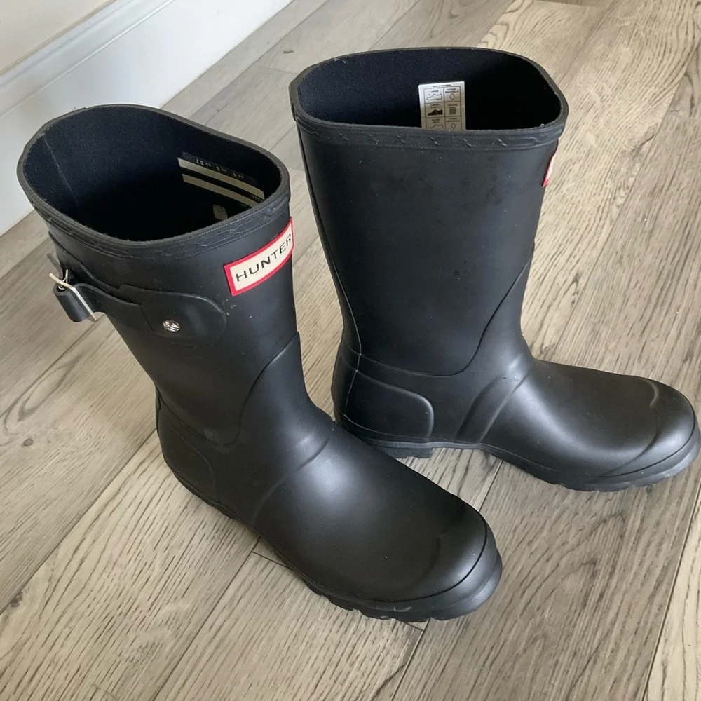 Hunter Original Short Black Waterproof Boots - Picture 7 of 15